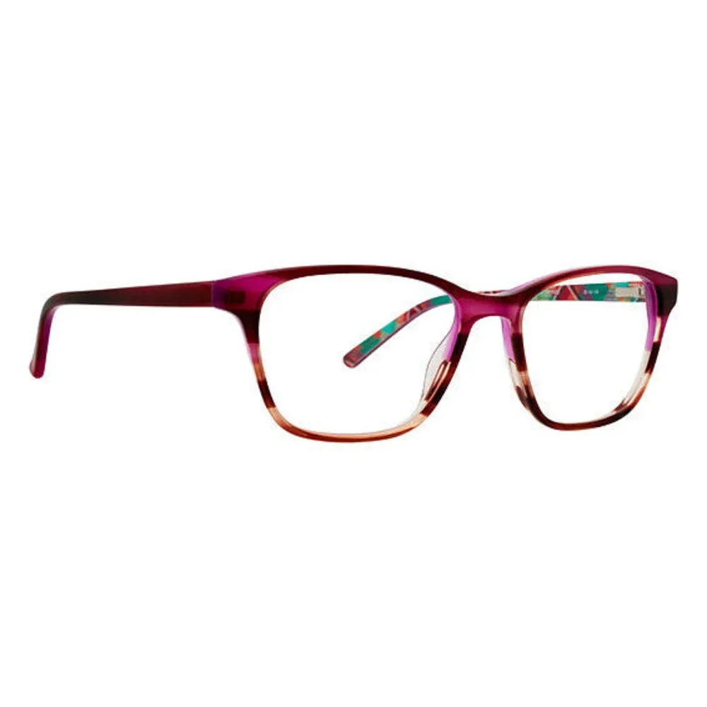 NWT Vera Bradley VB-DENISE-RUMBA-GRID 50mm New Eyeglasses